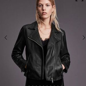 All Saints Dalby Leather Moto Jacket